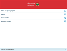 Tablet Screenshot of hillegom.nl